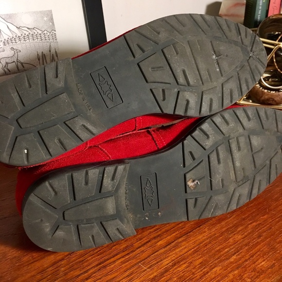 Eddie Bauer Red Suede Desert Boots 9 - Picture 5 of 5